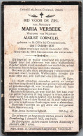 Bidprentje St-Gillis-Dendermonde - Verbeek Maria (1870-1924) - Images Religieuses
