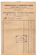 VP23.147 - 1907 - Bordereau D'Adjudication - Commissaires - Priseurs De L'Arrondissement D'ORLEANS - 1900 – 1949