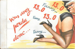 FANNY - 13 - 0  - Double Carte - Pétanque