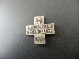 Old Badge Schweiz Suisse Svizzera Switzerland - Turnkreuz Tegerfelden 1958 - Non Classificati