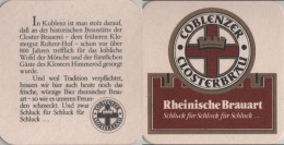 5005851 Bierdeckel Quadratisch - Coblenzer Closterbräu - Beer Mats