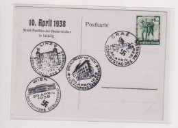 GERMANY  KGRAZ 1938 Nice Postcard - Lettres & Documents