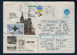 Ukraine, Entier Postal 7k + Affranchissement Machine 2 K + Yv 180 + Yv 181 + Yv Urss 5124, Yv 173, - Ukraine
