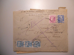 Gandon Et Mazelin Lettre Taxée ?,, - 1921-1960: Periodo Moderno