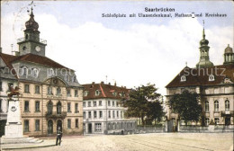 71837956 Saarbruecken Schlossplatz Mit Ulanendenkmal Rathaus Und Kreishaus Alten - Saarbrücken