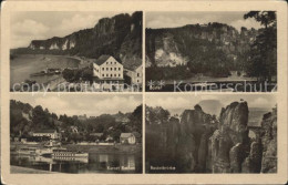 71837925 Rathen Saechsische Schweiz Bastei Strandpartie Basteibruecke Rathen Kur - Rathen