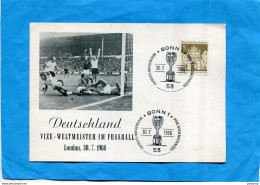 Carte DEUTSCLAND -vize Welmeister Im Fussbaal -london 30-*7+1966 - Soccer