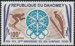 THEMATIC  WINTER OLYMPIC GAMES:  1924-1974  50th ANNIVERSARY  OF WINTER OLYMPIC GAMES   -   DAHOMEY - Sonstige & Ohne Zuordnung