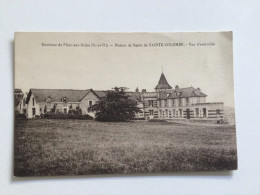 Carte Postale Ancienne (1927) Flins-sur-Seine Maison De Santé De Sainte-Colombe Vue D’ensemble - Flins Sur Seine