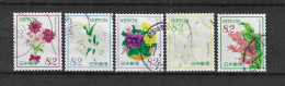 Japan 2015 Flowers Y.T. 7103/7107 (0) - Used Stamps