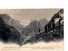 38 Chasseurs Dans Le Massif Du PELVOUX Vallee Du Veneon Les Bans Et Glacier De La Pilatte,dos Simple - Autres & Non Classés