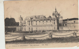 Chantilly  60 ..Carte Circulée Timbrée -Coté Ouest Du Chateau - Chantilly