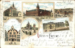 71837685 Erfurt Rathaus Postgebaeude Bauhof Dom Severi Kirche Hohe Lilie Regieru - Erfurt