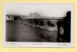 Espagne : CORDOBA – Puente Romano (voir Scan Recto/verso) - Córdoba
