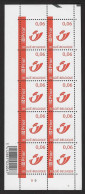 OBP 3351 - Posthoorn 0,06 € - Velletje Van 10 - Plaatnr. 9 - Postfris MNH - Neufs