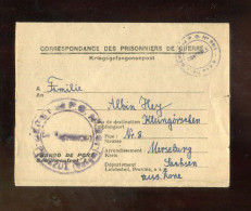 "KRIEGSGEFANGENENPOST" 1948,Vordruckbrief "Correspondance Des Prisonniers De Geneve"ex Lager Epinal N. Merseburg (L2168) - Brieven En Documenten