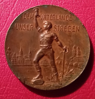 SUISSE - FESTIVAL DE GYMNASTIQUE - ZURICK 1903 - Bronze 35 Mm. - Andere & Zonder Classificatie