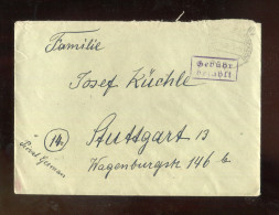 "FRANZOESISCHE ZONE" 1946, Brief Mit R2 "Gebuehr Bezahlt" Und Stegstempel "ZIZENHAUSEN" (L2169) - Emissioni Generali