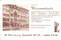 71837571 Wuerzburg Hotel Winzermaennle Lageplan Wuerzburg - Würzburg