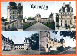 36 VALENCAY Multivues Chateau Dentelée Carte Vierge TBE - Andere & Zonder Classificatie