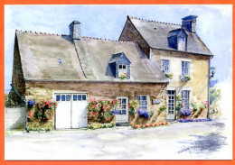 35 LA FONTENELLE Maison Natale De Jean Langlais Illustrateur Carte Vierge TBE - Other & Unclassified