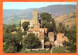 34 FOZIERES Le Village Et Le Donjon Du Chateau Carte Vierge TBE - Autres & Non Classés