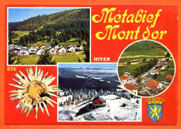 25 METABIEF MONT D'OR  Multivues Blason  CIM By Spadem Carte Vierge TBE - Other & Unclassified
