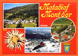 25 METABIEF MONT D'OR  Multivues Blason  CIM By Spadem Carte Vierge TBE - Autres & Non Classés