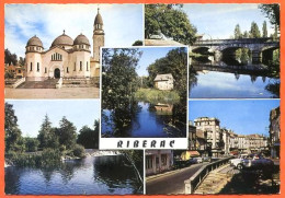 24 RIBERAC Multivues Dordogne Carte Vierge Dentelée TBE - Riberac