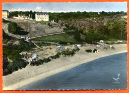 22 NOTRE DAME DU GUILDO  Vue Aérienne Plage Des Quatre Vaux Et Centre D'Adaptation LAPIE Carte Vierge TBE - Other & Unclassified