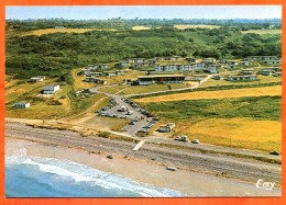 14 COLLEVILLE SUR MER Vue Aérienne Village Vacances VVF Carte Vierge TBE - Autres & Non Classés