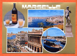 13 MARSEILLE  Multivues Vieux Port , Pastis , Canebiere  CIM Carte Vierge TBE - Unclassified