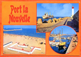 11 PORT LA NOUVELLE Multivues Phare Plage Port 3 Vues CIM Carte Vierge TBE - Port La Nouvelle