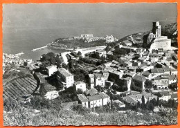 06 LA TURBIE Vue Générale Et Rocher De Monaco Dentelée Carte Vierge TBE - La Turbie