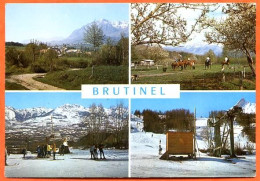 05 BRUTINEL Multivues Fil Neige De Villard De Laye  / Téleski Champsaur Carte Vierge - Autres & Non Classés
