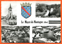 03 LE MAYET DE MONTAGNE  Multivues Blason  CIM Carte Vierge TBE - Other & Unclassified