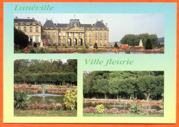 54 LUNEVILLE Multivues Ville Fleurie Carte Vierge TBE - Luneville