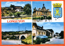54 LONGUYON Multivues Blason CIM Carte Vierge TBE - Longuyon