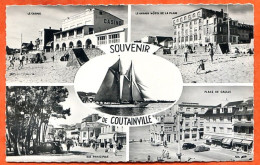 50 SOUVENIR DE COUTAINVILLE  Multivues  Casino , Hotel Plage  , Place De Gaulle , Rue Principale - Other & Unclassified