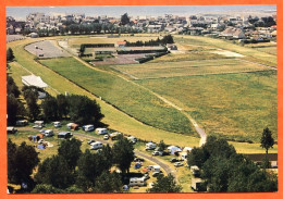 50 COUTAINVILLE Vue Aérienne Le Camping Le Champ De Courses Et La Mer Carte Vierge TBE - Autres & Non Classés