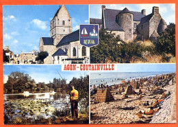 50 AGON COUTAINVILLE Multivues Blason 8 Carte Vierge TBE - Other & Unclassified