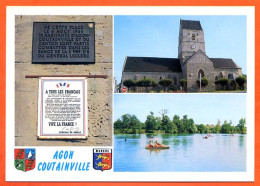 50 AGON COUTAINVILLE Multivues Blason Carte Vierge TBE - Other & Unclassified