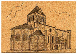 47 MEZIN Eglise Carte En Liège Dos Vierge TBE - Other & Unclassified