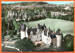 46 SAINT CERE Vue Aérienne Chateau De Montal  LAPIE Carte Vierge TBE - Saint-Céré