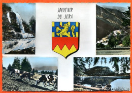 39 SOUVENIR DU JURA Multivues Blason Bourd De Sirod , Sepmonciel , Paturages Haut Jura , Lac Bonlieu Dentelée Vierge TBE - Other & Unclassified