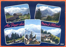 74 AU PAYS DU MONT BLANC Multivues Carte Vierge - Chamonix-Mont-Blanc