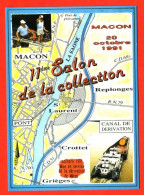 71 Carte De Collection MISE EN SERVICE DERIVATION DE MACON 1991  Canal Peniche - Macon