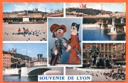 69  LYON Souvenir De LYON Multivues Guignol Voy 1964 - Autres & Non Classés