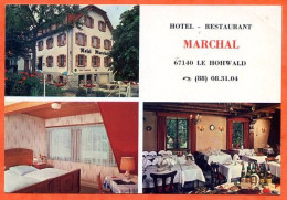 67 LE HOHWALD  Hotel Restaurant MARCHAL Multivues  Carte Vierge TBE - Autres & Non Classés