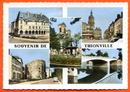 57 THIONVILLE  Souvenir De Multivues Dentelée Voy 1965 - Thionville